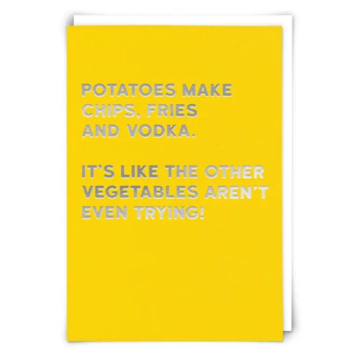 Potatoes Greeting Card