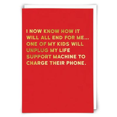 Life Support Greeting Card