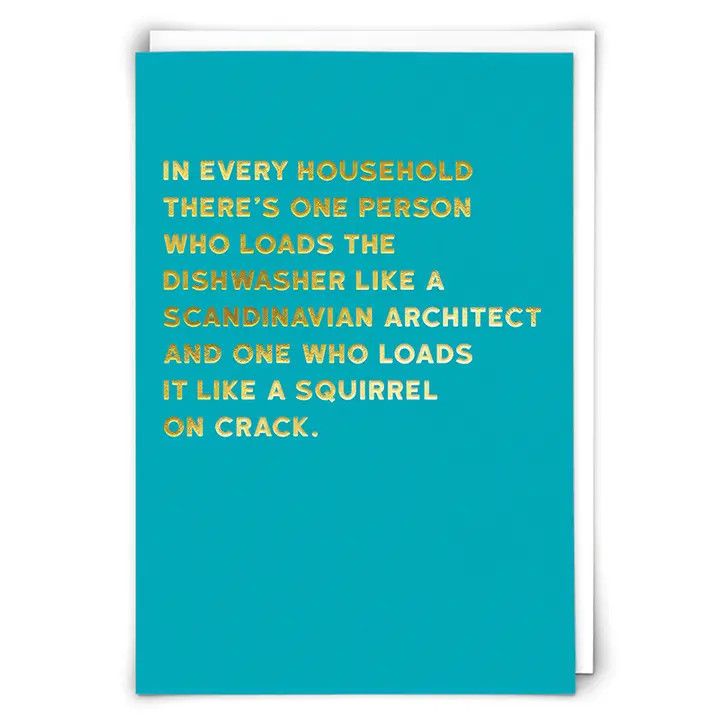 Dishwasher Architect Greeting Card