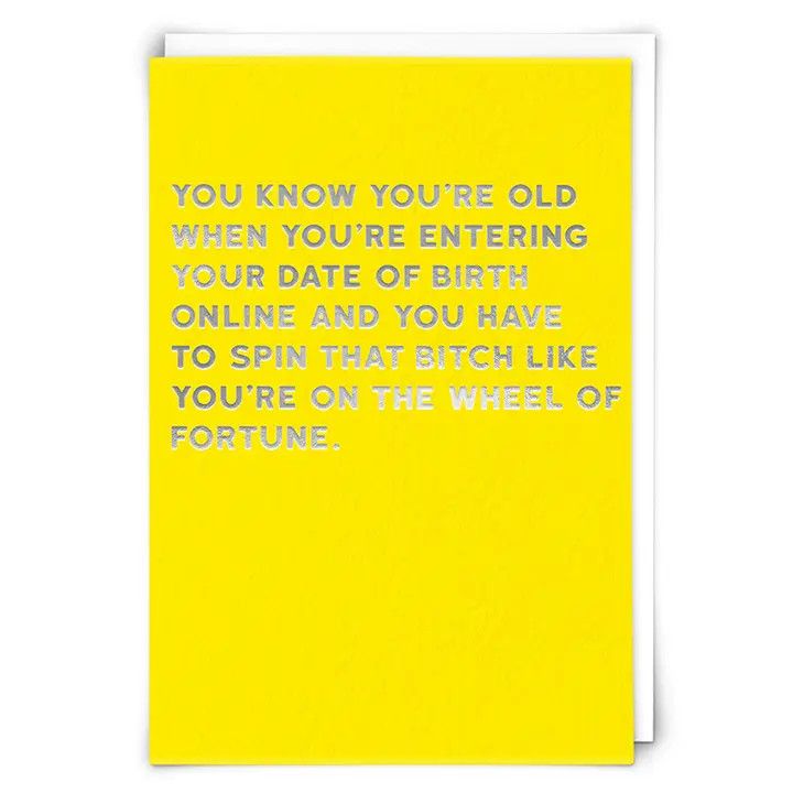 Wheel of Fortune Greeting Card