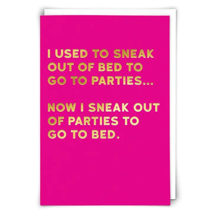 Sneak to Parties Greeting Card