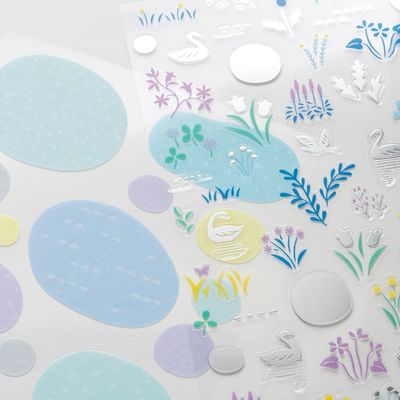 Hobonichi Layering Stickers - Yuri Sanae: Forest Lake
