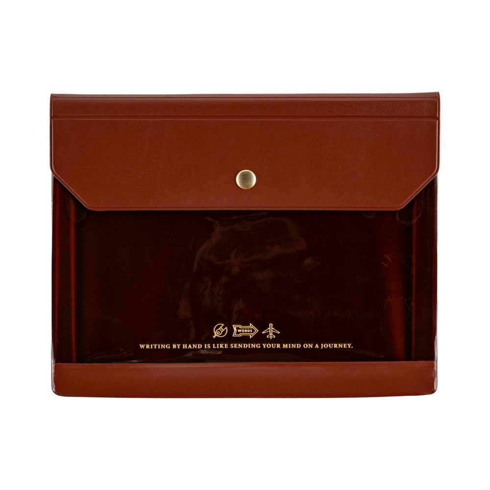 Hobonichi A6 Original Alettone Document Case - Brown