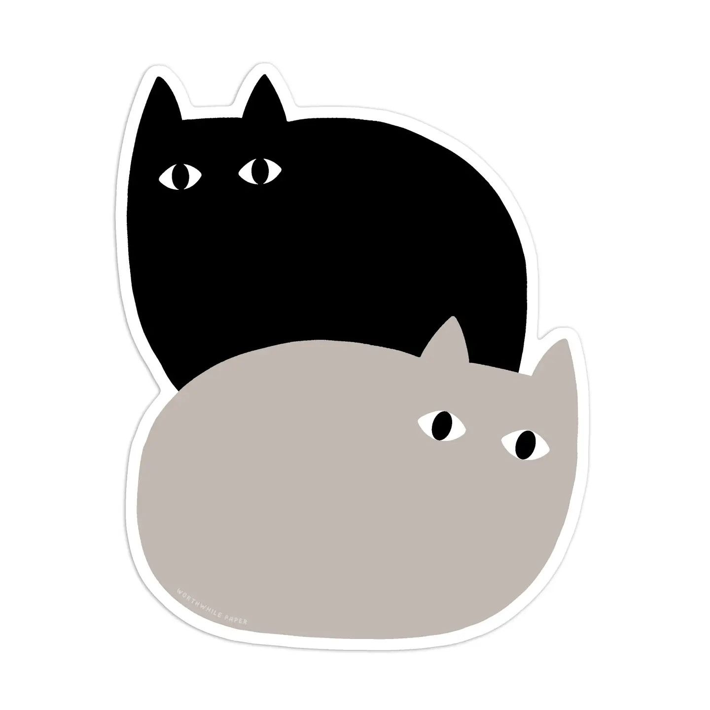 Loaf Cats Die Cut Sticker
