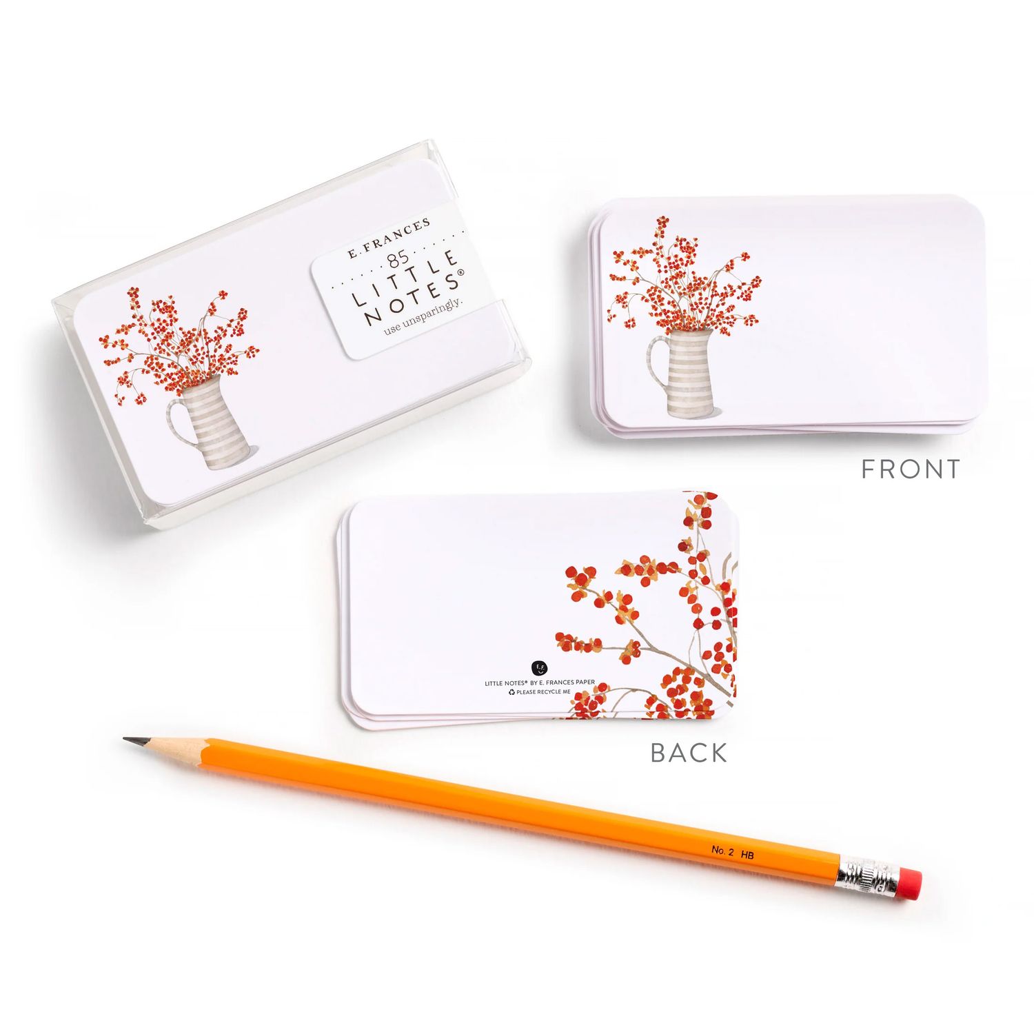 Autumn Berry Pitcher Little Notes (Set of 85)