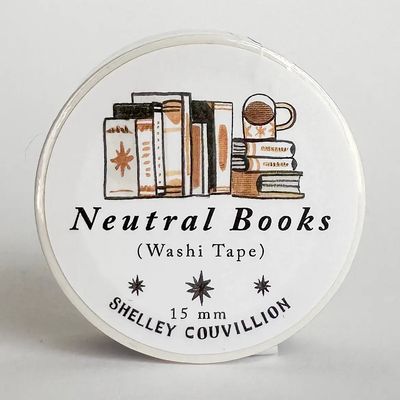 Neutral Books Washi Tape