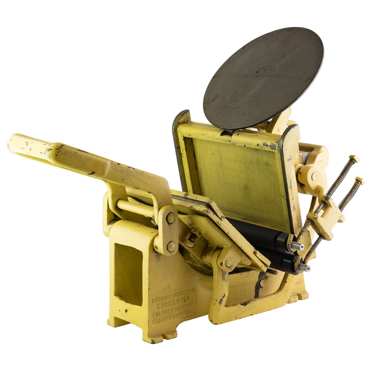 Kelsey Excelsior 5x8" Yellow Platen Letterpress