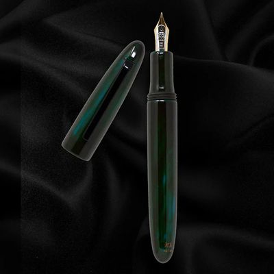 Taccia Miyabi Earth Limited Edition Fountain Pen - Ocean Aodame (18k Gold Medium Fine Nib)