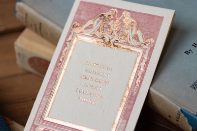 Louisa May Alcott Quote Women's Literature Letterpress Card