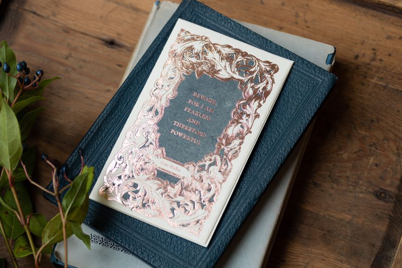 Mary Shelley Quote Women's Literature Letterpress Card