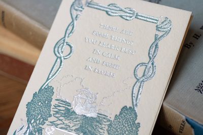 Willa Cather Quote Women's Literature Letterpress Card