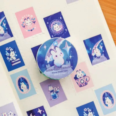 Rabbit's Shooting Star Stamp Washi Tape