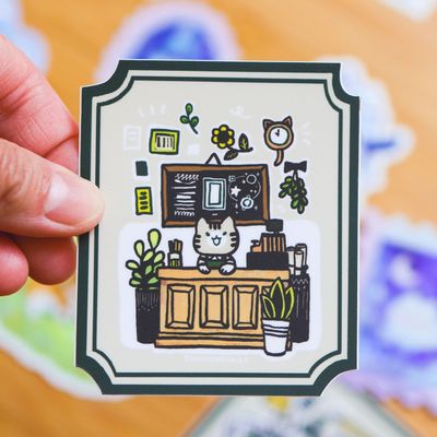 Stationery Store Vinyl Sticker