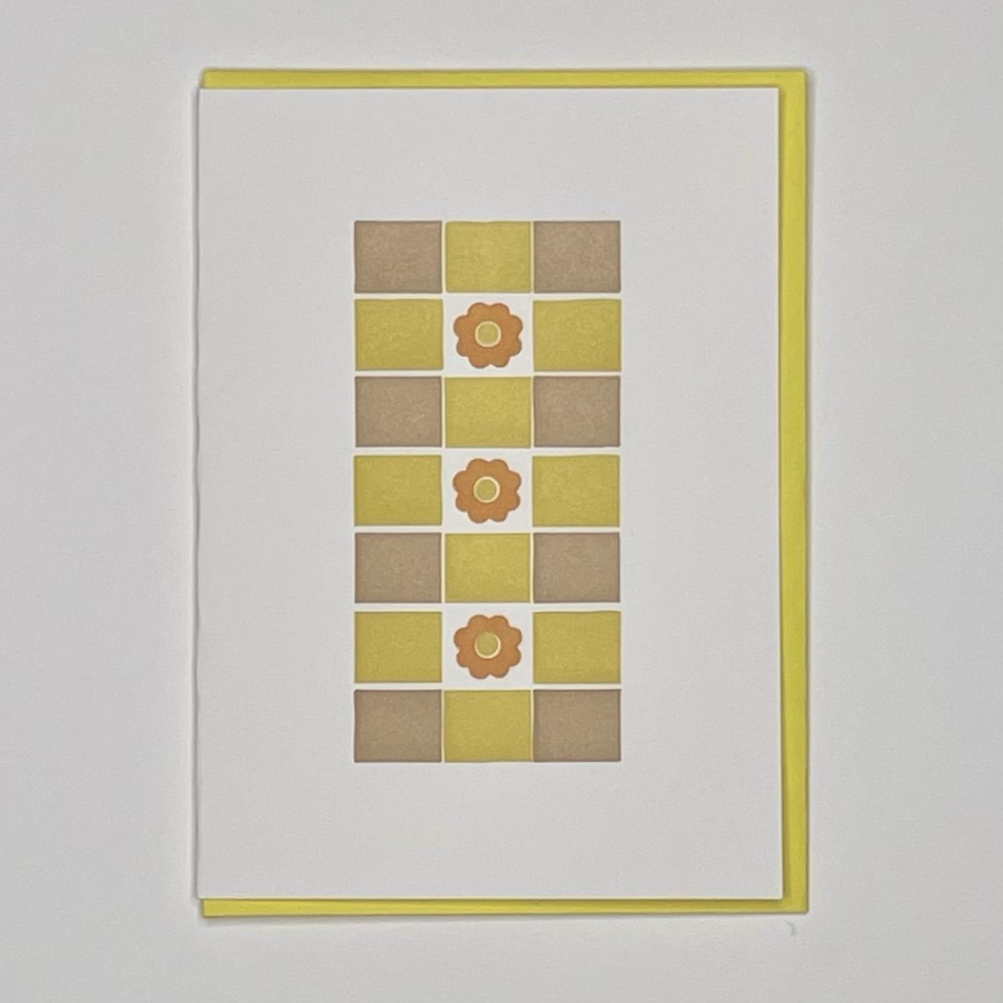 Fall Quilt Letterpress Greeting Card