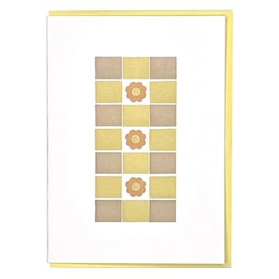 Fall Quilt Letterpress Greeting Card