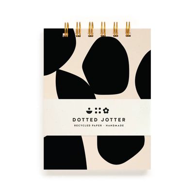 Charcoal Pebble Dotted Jotter Notebook