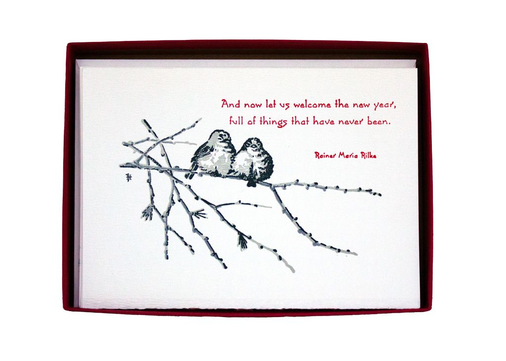 Juncos Letterpress Holiday Cards (box of 8)