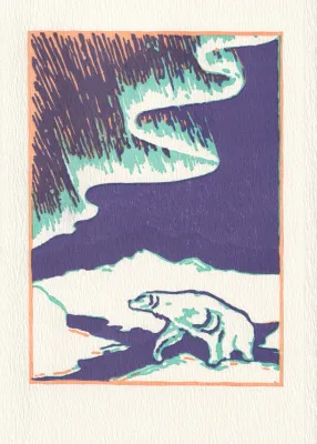 Polar Nights Letterpress Holiday Cards (box of 8)