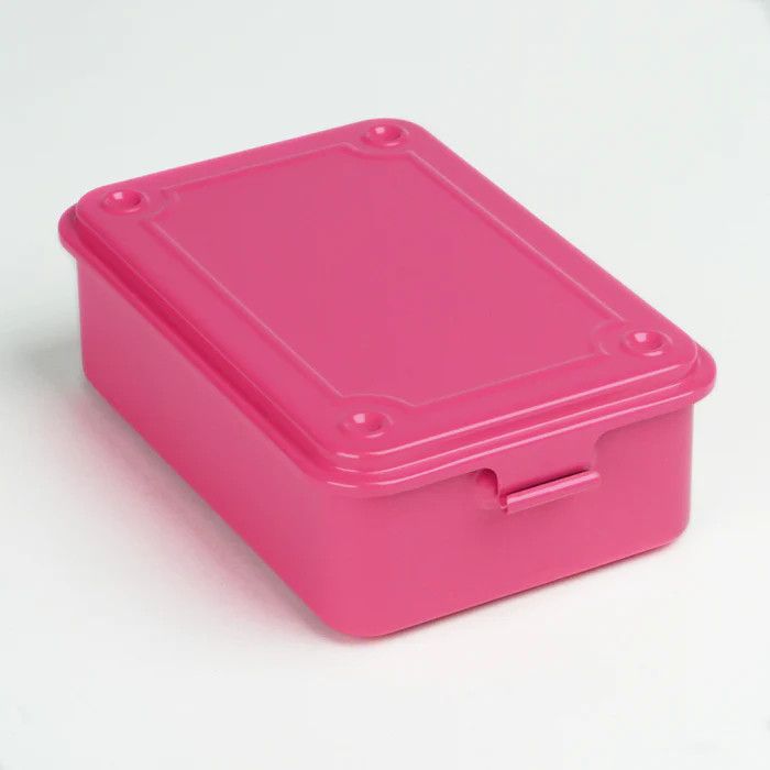 Toyo Steel Stackable Storage Box T-150 Shocking Pink