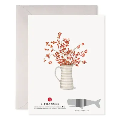 Autumn Berry Wreath Thanksgiving Card