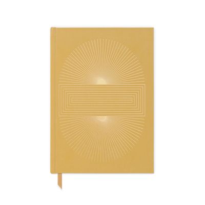 Hardcover Suede Journal - Ochre Radiant Sun