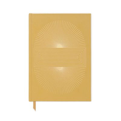Hardcover Suede Journal - Ochre Radiant Sun