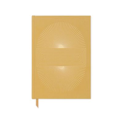 Hardcover Suede Journal - Ochre Radiant Sun