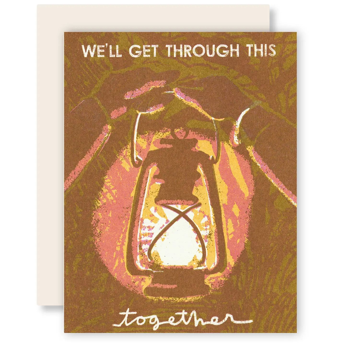 We'll Get Through This Risograph Card