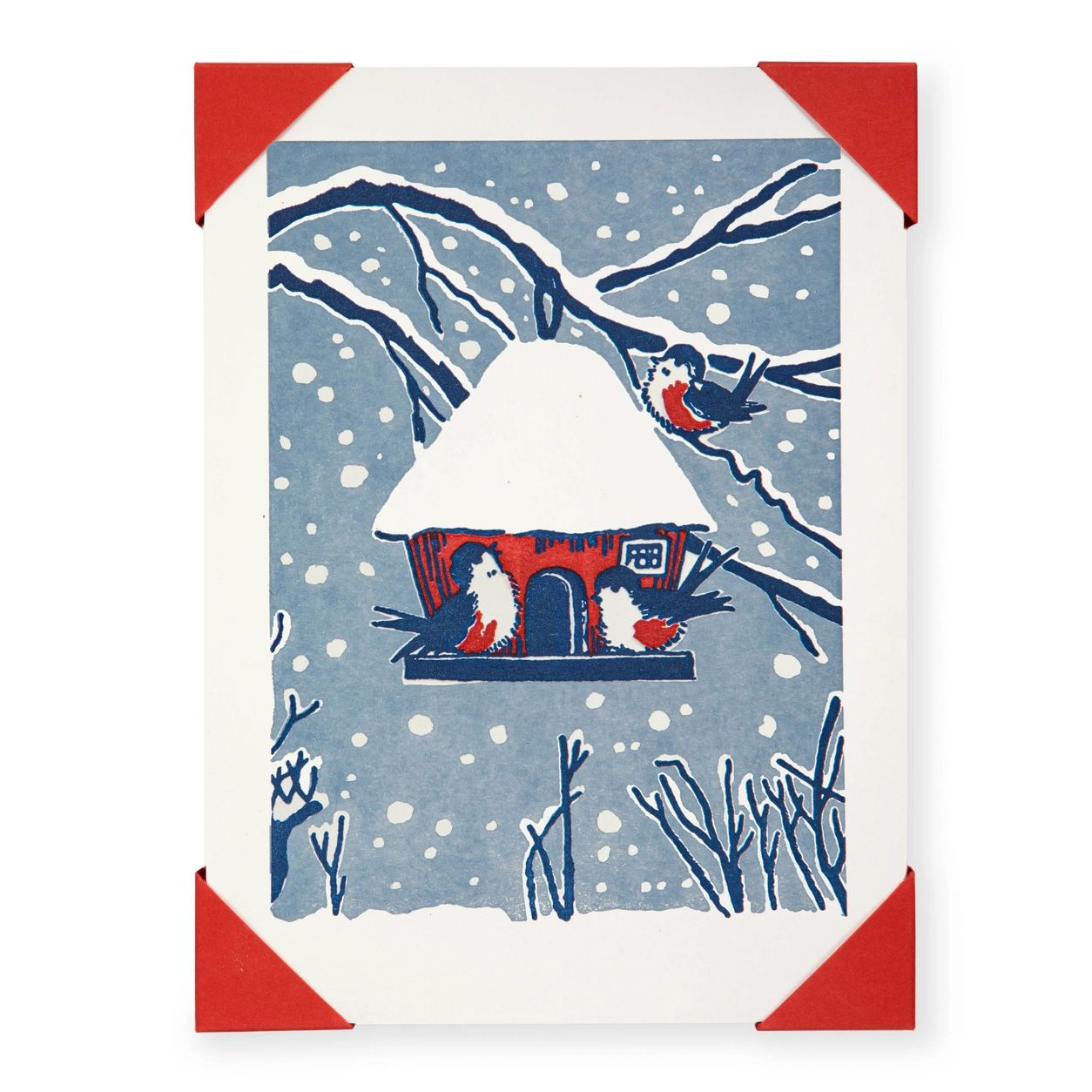 Winter Birds Letterpress Notelet Cards (box of 5)