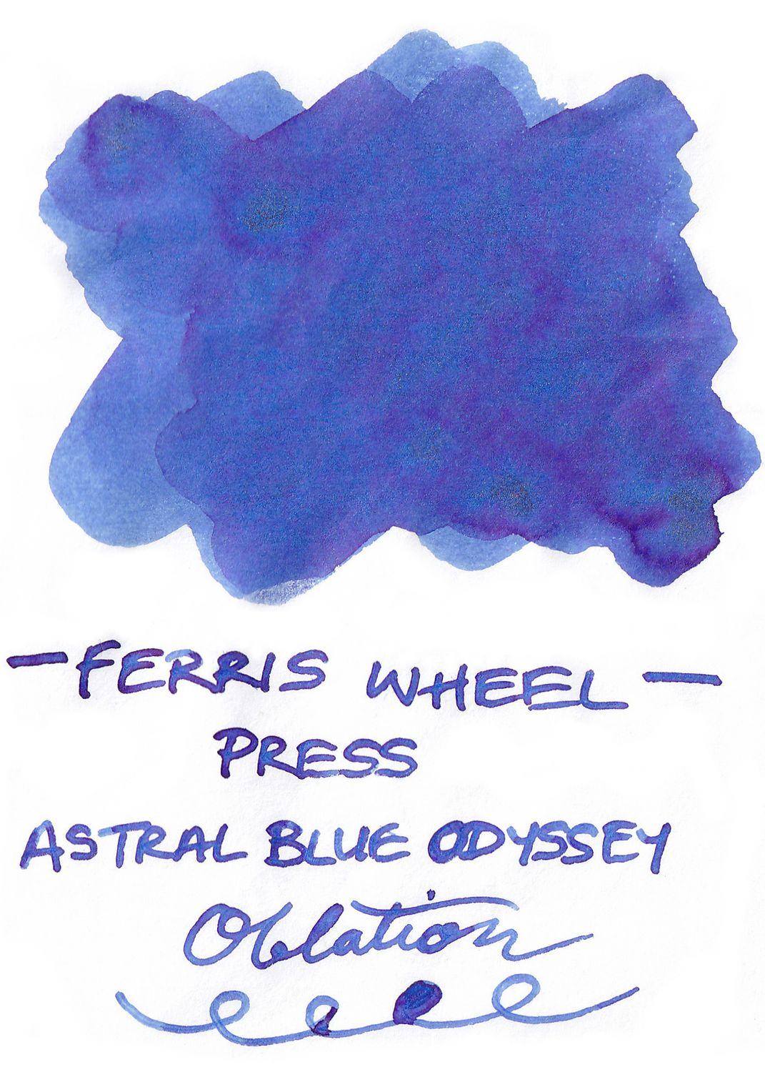 Ferris Wheel Press Astral Blue Odyssey Bottled Ink (38ml)