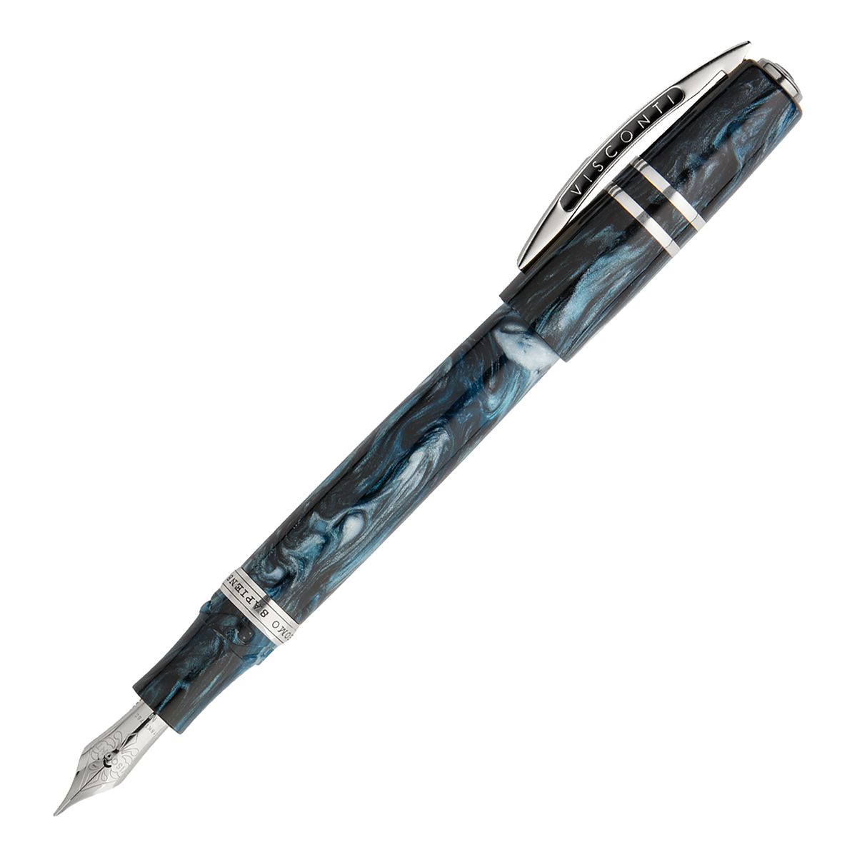 Visconti Homo Sapiens Dark Sapphire Fountain Pen, Nib Size: Fine