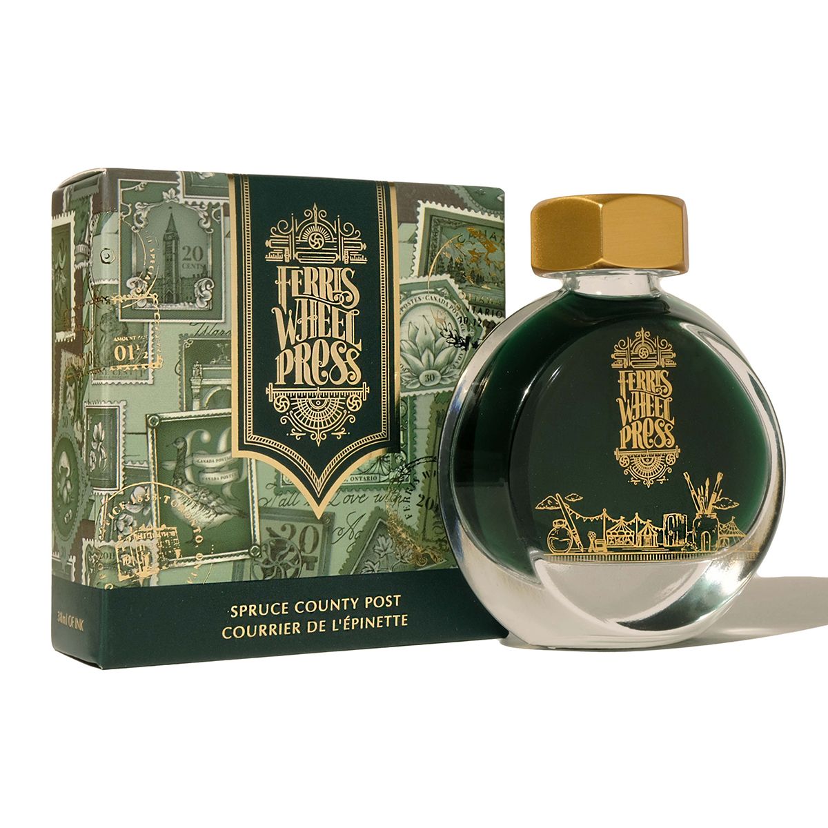 Ferris Wheel Press Spruce County Post Bottled Ink (38ml)