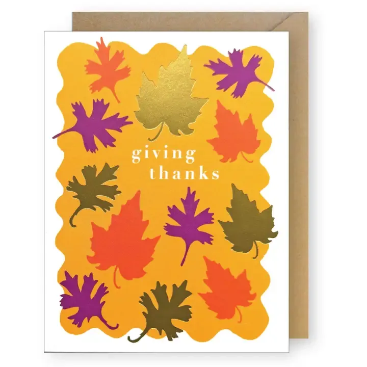 Fall Leaves Thanksgiving Card