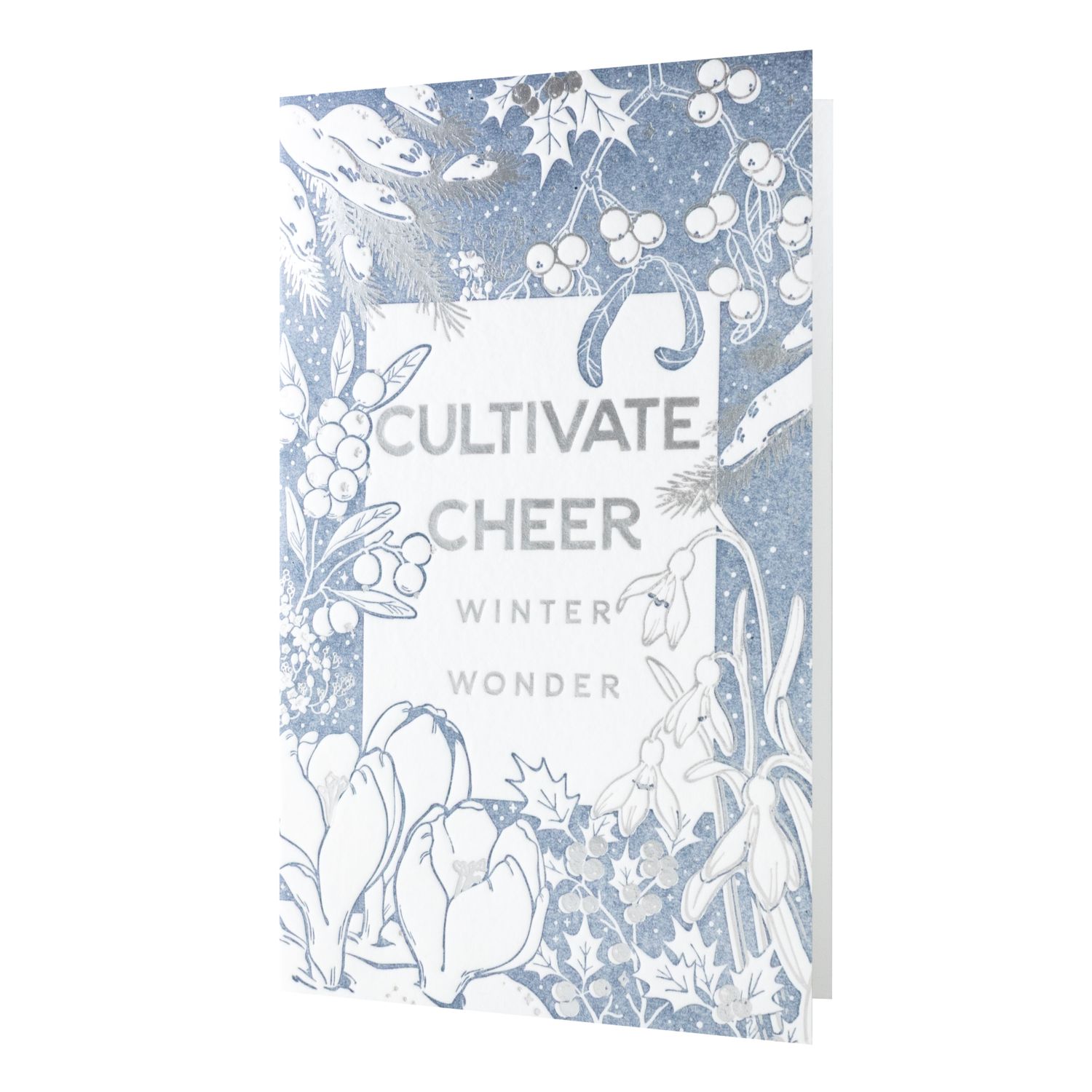 Cultivate Cheer Notes in Bloom Letterpress Card