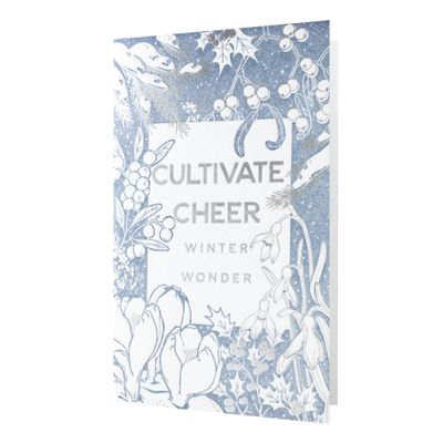 Cultivate Cheer Notes in Bloom Letterpress Card