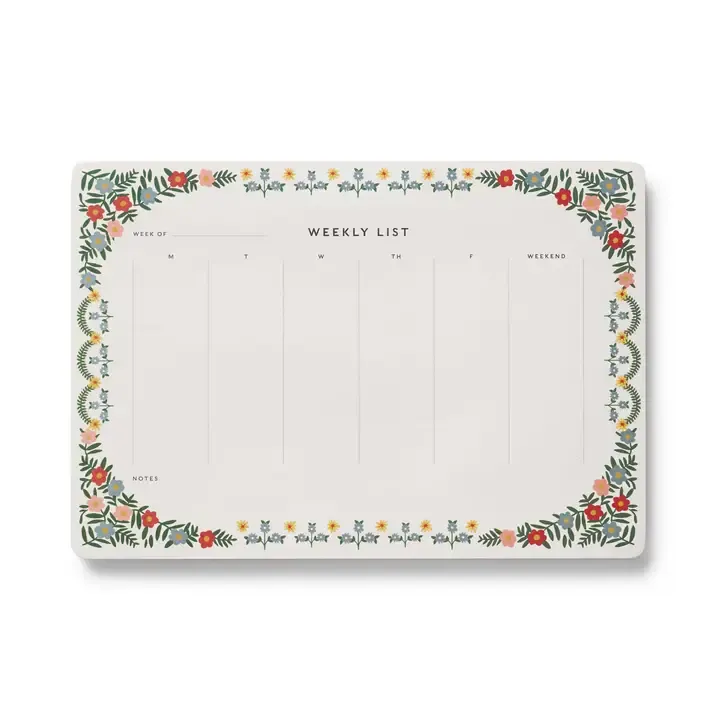 Rosette Weekly Desk Pad