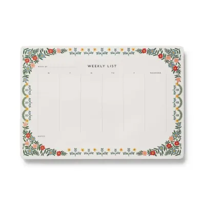 Rosette Weekly Desk Pad