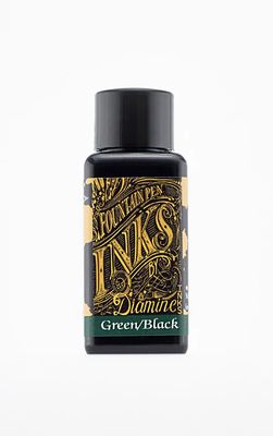 Diamine Green Black Bottled Ink (30ml)
