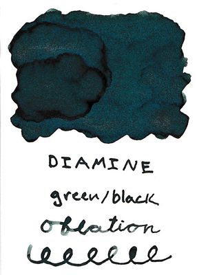 Diamine Green Black Bottled Ink (80ml)
