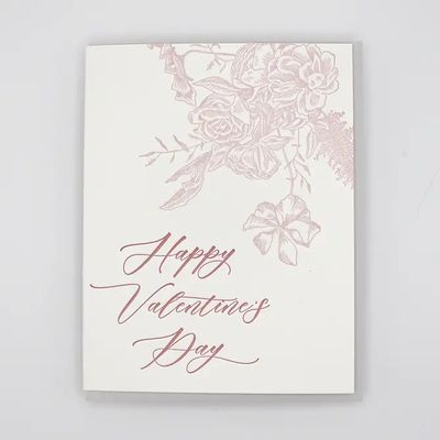 Happy Valentine's Day Letterpress Card