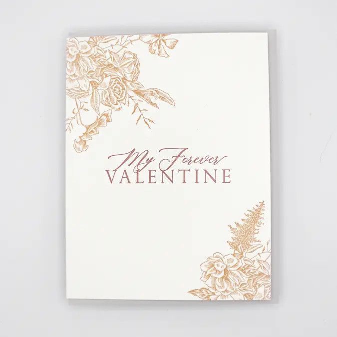 My Forever Valentine Letterpress Card