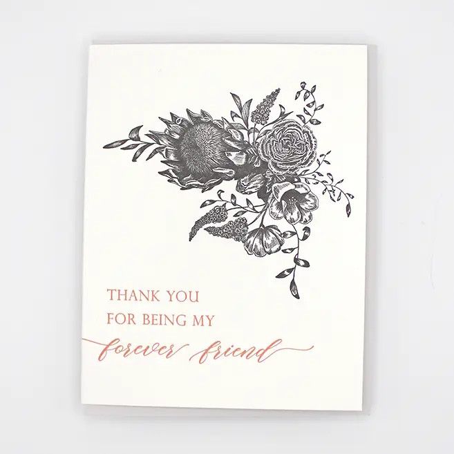 Thank You For Being My Forever Friend Card