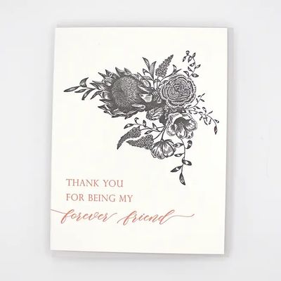 Thank You For Being My Forever Friend Card