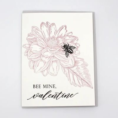Bee Mine, Valentine Letterpress Card