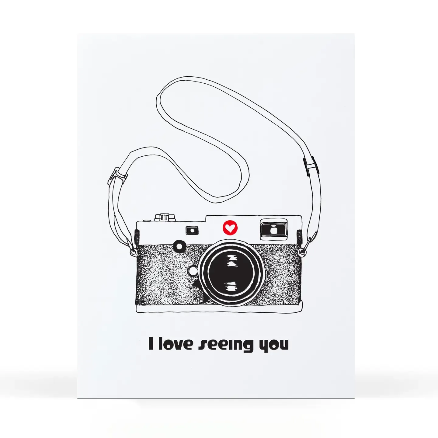 I Love Seeing You Card Letterpress Card