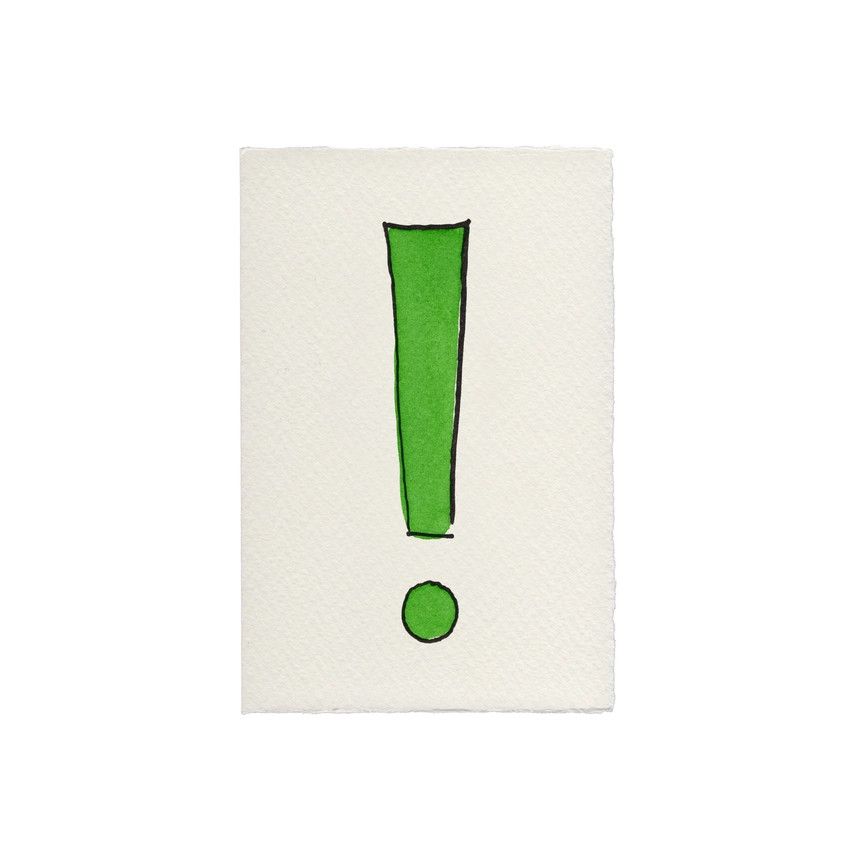 Exclamation Card