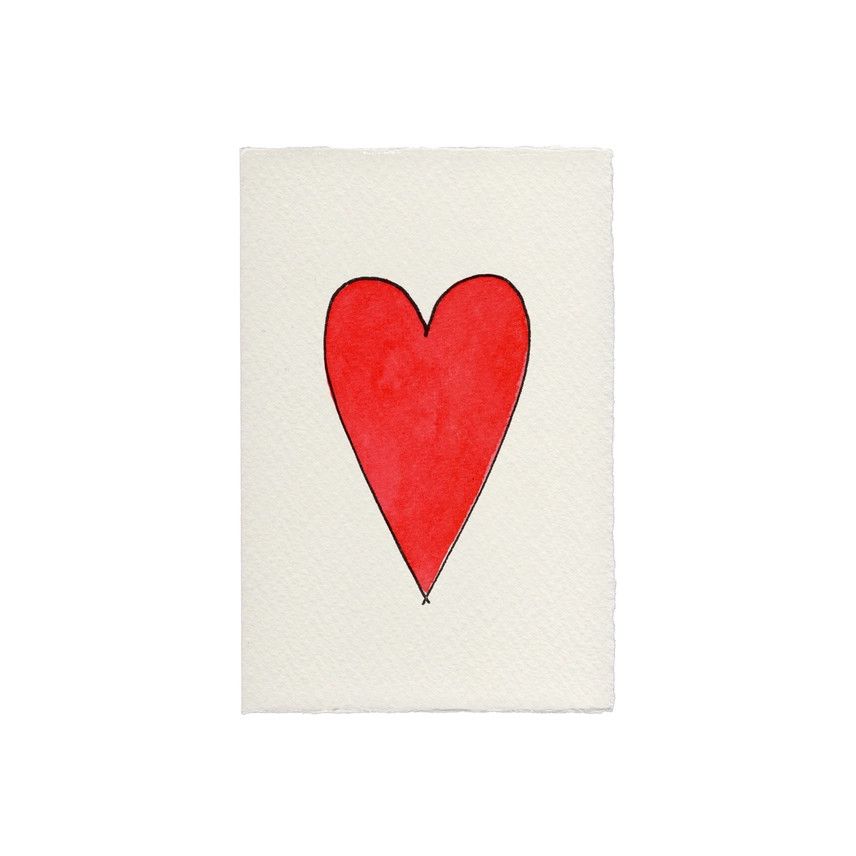 Red Heart Valentine's Card