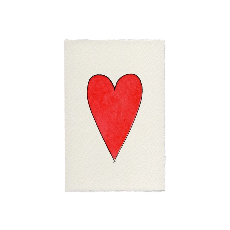 Red Heart Valentine's Card