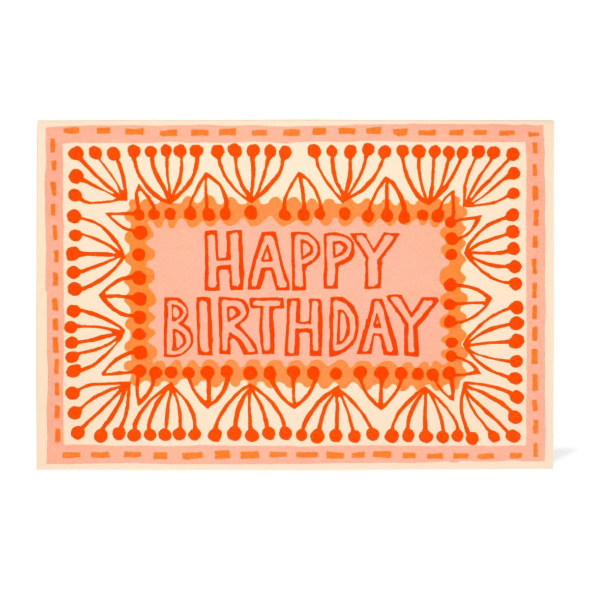 Happy Birthday Neon Card