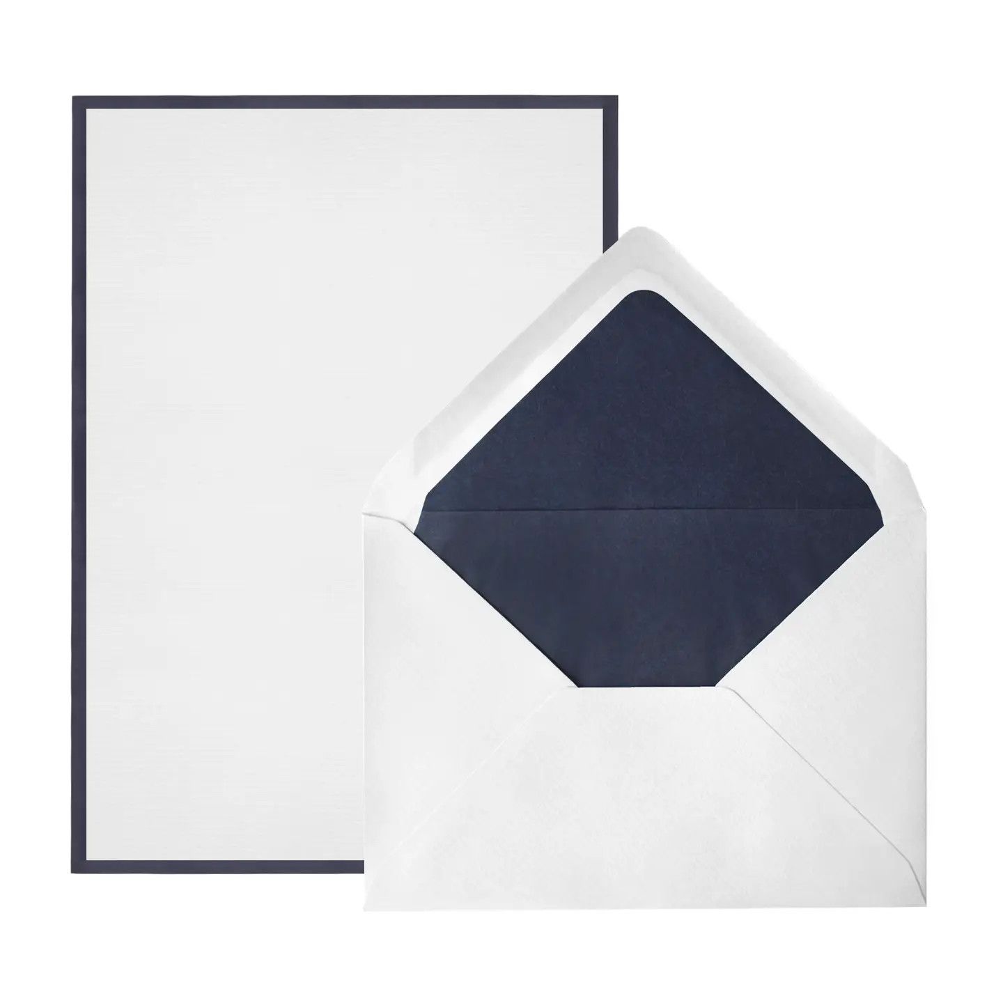 Original Crown Mill Bi-Color Letter Set A5 - White/Navy